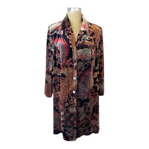 Vintage 80’s Clio Multicolor Velvet Coat